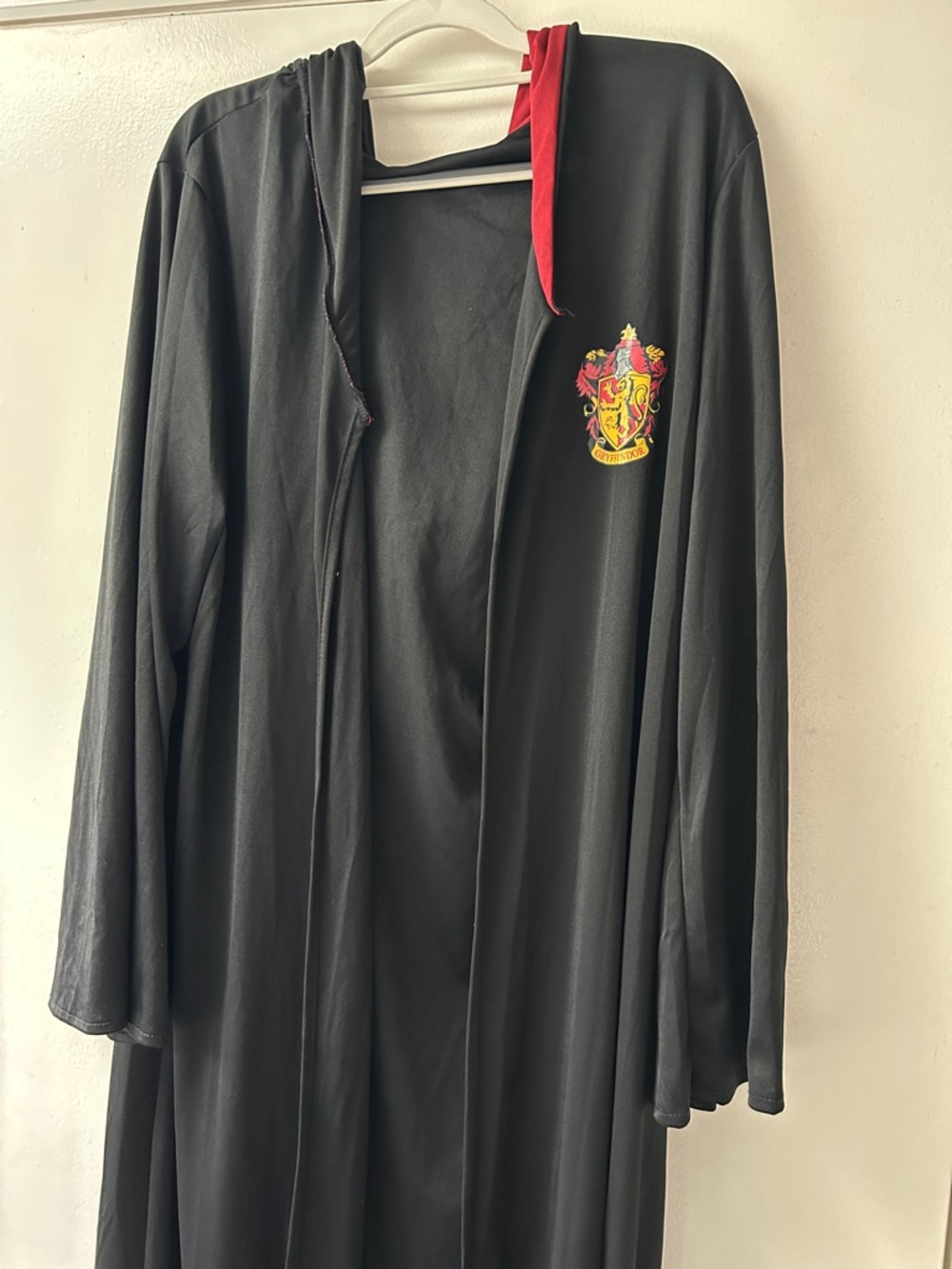Warner Bros. Harry Potter Black Robe with Burgundy Trim
